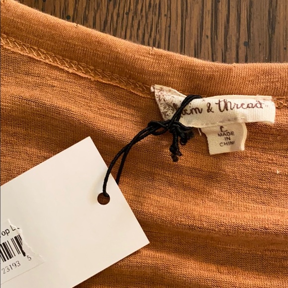 NWT hem & thread darling peplum top - Picture 6 of 7